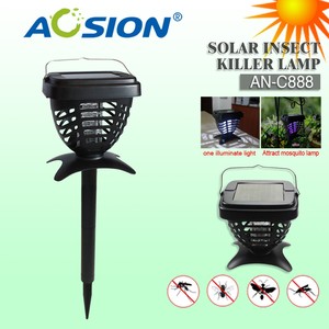 2024 di động ngoài trời vườn năng lượng mặt trời Thuốc đuổi côn trùng có thể sạc lại điện tử muỗi Killer đèn với muỗi Zapper - Product Image 3