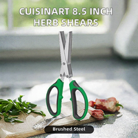Cuisinart C77-SHRH Tijeras para Hierbas de Acero Inoxidable de 8.5 Pulgadas con Hoja Recta para Diestros, Acabado Cepillado, Sin Electricidad