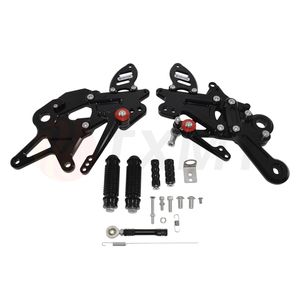 Conjuntos traseros ajustables de aluminio CNC para motocicleta, reposapiés trasero, clavijas para KAWASAKI Ninja 650 <span class=keywords><strong>Z650</strong></span> <span class=keywords><strong>ER6N</strong></span> 2017-2023 - Product Image 3