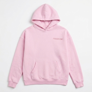 Bulk <strong>Pink</strong> <strong>Women</strong> Oversized 100% Cotton Graphic logo Custom Heavyweight Cotton <strong>Women's</strong> Drop Shoulder Embroidered <strong>Hoodie</strong> Pullover - Product Image 3