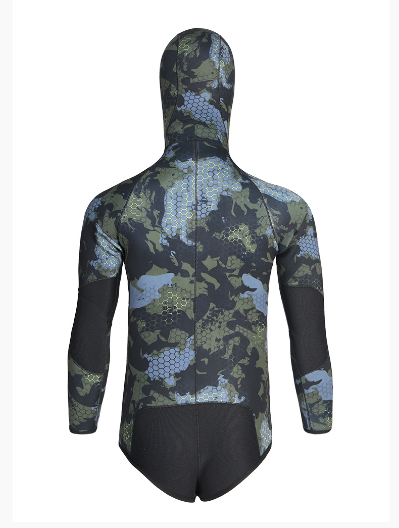 SPEARO ウェットスーツ 7MM OUZO Spearfishing Wetsuit - Camouflage Neoprene Suit for Cold