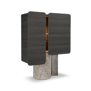 Armoire à vin en pierre de style italien, luxe léger, haut de gamme, double porte, meuble de salon, cave à vin, marque Geju Gz23546 - Product Image 1