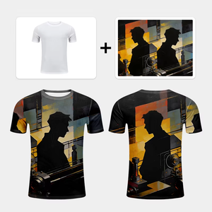 Personalized Full Sublimation TShirt Custom All Over Print Polyester Tee Quick Dry Sublimated T Shirt