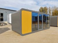 Mini Cabine Modulaire Préfabriquée de 20 ou 40 pieds, type Apple Cabin, pour Hôtel avec Salle de Bain