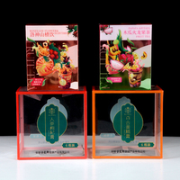 Boîte d'emballage rigide en PP imprimée sur mesure, boîte de présentation en plastique transparente pliable pour l'emballage de cadeaux