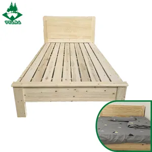 Design moderno letto in legno massello per qualsiasi età mobili camera da letto