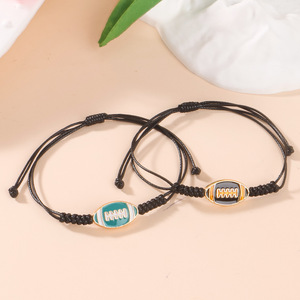 Pulsera Trenzada de Fútbol Ruso de Moda, Serie Deportiva, Pulsera de Fútbol Americano, Pulsera de Amistad <span class=keywords><strong>para</strong></span> Parejas, Ajustable - Product Image 4