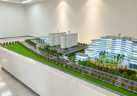 Maqueta Arquitectónica con Iluminación LED Personalizada, Maqueta a Escala de Edificios para Planificación General de Parques Industriales