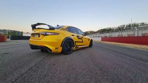 Alerón Trasero de Fibra de Carbono para Alfa Romeo Giulia, Estilo <span class=keywords><strong>GTAm</strong></span> - Product Image 3