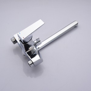 Two Hole Wall Mounted Luxury <strong>Middle</strong> <strong>East</strong> Style Zinc Long Spout Hot Cold Bathtub Bathroom Faucet Tap - Product Image 3