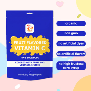 Vente en gros usine : Sucettes aromatisées aux fruits à la vitamine C, enrichies en fibres alimentaires et protéines, hydratantes pour la gorge, à base de plantes naturelles, emballées - Product Image 5