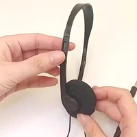 Youngrun Y003 Grosir Headphone Kabel Ringan Murah 3.5mm On-Ear untuk Pelajar, Pendidikan, Pelatihan, dan Mendengarkan Audio