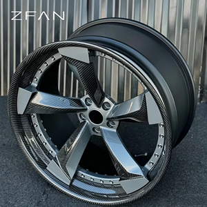 Jantes forgées monobloc en fibre de carbone de luxe ZFAN 18-26 pouces 5x112 5x114.3 5x120 5x130 pour BMW M4 Audi RS5 AMG - Product Image 1