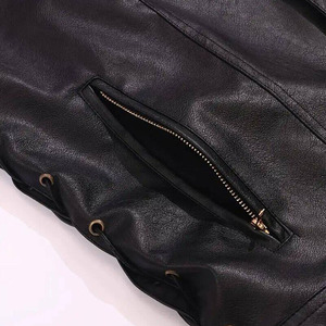 Leather Sleeveless <b>Vest</b> Classic Front Closure Comfortable Material Multiple Pocket Casual Design Leather Made <b>Men</b> Jackets - Product Image 3