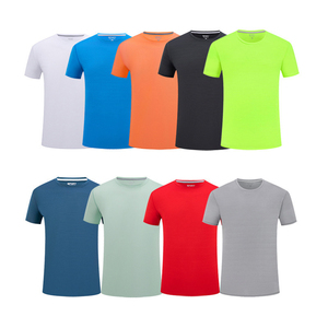 เสื้อยืดออกกำลังกายแห้งเร็วสำหรับผู้ชาย แขนสั้น สำหรับวิ่ง ฟิตเนส เล่นกีฬา ทีมกีฬา แบบเรียบๆ รับผลิตตามสั่งขายส่ง - Product Image 5