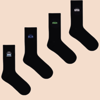 Chaussettes brodées sur mesure Chaussettes en coton pour femmes avec logo brodé