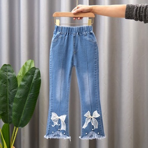 Leggings de Mezclilla para Niñas, Ecológicos, Lavados, Casuales, Talla Grande, Corte Ajustado, Primavera-Otoño - Product Image 2