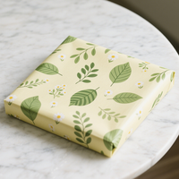 Papier d'emballage pour vêtements, chaussures et cadeaux, personnalisé, biodégradable, en pâte chimique, PVC, imperméable, imprimé en gravure