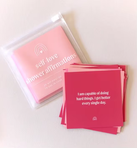 Op maat gedrukte roze matte kaarten met mooie en positieve affirmaties, inclusief papieren doosje - Product Image 5