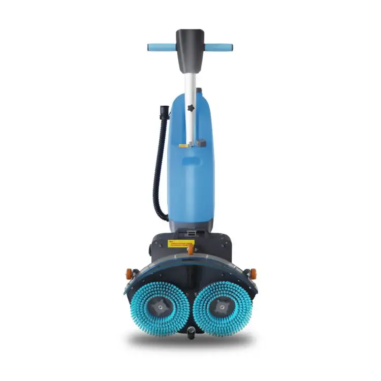 Hand Push Battery Powered Mini Walk Behind Automatic Hoome Floor Scrubber Cleaning Machine