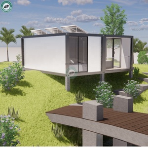 Maison modulaire en conteneur de 36 m² <span class=keywords><strong>avec</strong></span> décoration raffinée, alimentée par l'énergie solaire de 3 kW, 2 chambres, 1 salle de bain, petit <span class=keywords><strong>chalet</strong></span> en Colombie - Product Image 3