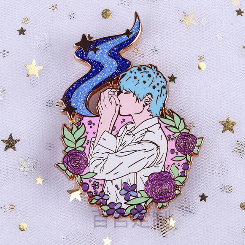 Vivogue индивидуальный дизайн ваш собственный жесткий эмалевый штифт розовое золото с застежкой-бабочкой милый штифт для этикеток