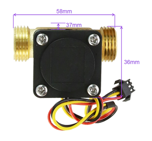 OEM ODM DN15 Threaded Copper <b>Flow</b> <b>Meter</b> 1-30LPM <b>Water</b> Treatment Liquid Counter <b>Flow</b> Sensor with Pulse Output Model B13 - Product Image 5