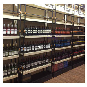 Kệ Trưng Bày Rượu Bằng Kim Loại Theo Yêu Cầu Của Nhà Máy Kệ Trưng Bày Rượu Vang Kệ Trưng Bày Cửa Hàng Bằng Gỗ Để Trưng Bày Rượu Vang - Product Image 6