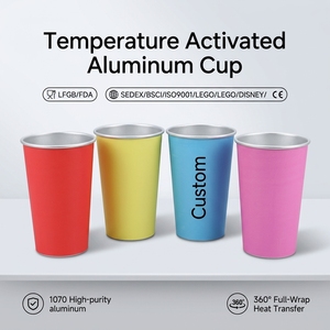 Vaso Mágico <span class=keywords><strong>de</strong></span> Aluminio Sensible a la Temperatura, Cambia <span class=keywords><strong>de</strong></span> Color, 16oz, Impresión Personalizada, Reciclable, para Bebidas Frías, Ideal para Eventos - Product Image 1