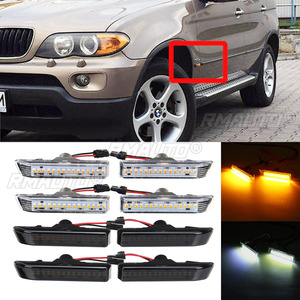 ไฟเลี้ยวข้าง LED คู่ 12V สำหรับ BMW ซีรีส์ 3 E36 คูเป้ X5 E53 ปี 00-06 - Product Image 1
