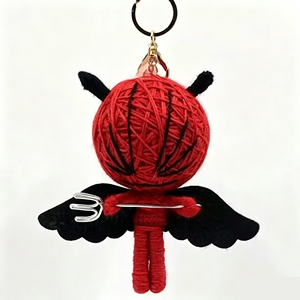 Portachiavi Bambola Voodoo Artigianale Personalizzata, Supereroe Mostro, Ciondolo Borsa Imbottito, Regalo di Halloween All'ingrosso | Giocattoli TYL - Product Image 3