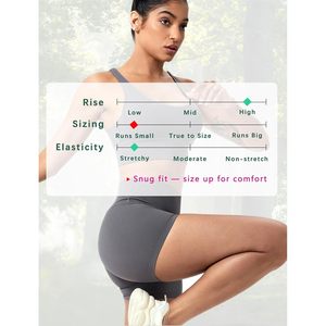 Shorts de sport pour femmes, taille haute, style cycliste, en Spandex, sans couture avant, pour yoga, gym, course et exercice, doux, lot de 2 - Product Image 4