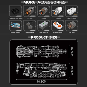 मोल्ड किंग 17075 नं. ltm iio क्रेन ट्रक बिल्डिंग ब्लॉक खिलौने मॉडल प्लास्टिक निर्माण खिलौने मॉडल प्लास्टिक निर्माण खिलौने लड़कों के लिए ब्लॉक - Product Image 5