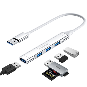Özel Oneday EDA01 4 in 1 USB USB2.0 + USB2.0 + USB3.0 alüminyum HUB dizüstü bilgisayar için - Product Image 1