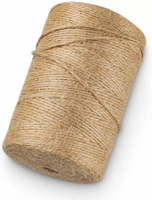 Ficelle de jute naturelle noire de 3mm d'épaisseur, ficelle de jardin Matériaux d'emballage industriels très résistants Emballage de ficelle