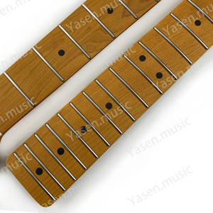 Venta Caliente al por Mayor, Mástil de Guitarra ST de Arce Tostado con 21 Trastes y Orificio de 8mm, con Diapasón de Arce - Product Image 3