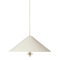 Lampe suspendue en tissu rond de style moderne, design artistique, abat-jour en toile Paavo Tynell, luminaire suspendu d'intérieur, lustre pour villa, hôtel