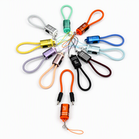 Kabel Power Bank Tipe C ke Tipe C 60W dengan Logo Custom, Kabel Tipe C ke Tipe C Pendek untuk iPhone dan Samsung