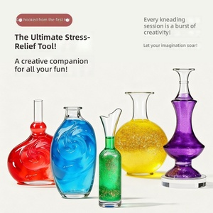 Kit de slime cristallin à faible teneur en bore, norme UE/US, non collant, non toxique, 12 couleurs, jouet sensoriel anti-stress, vente en gros, 14+ - Product Image 1