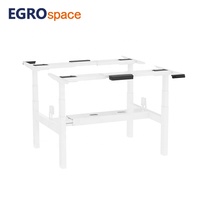 Bureau de travail ergonomique électrique réglable en hauteur EGROspace Double Side Furniture Dual Motor, avec double moteur