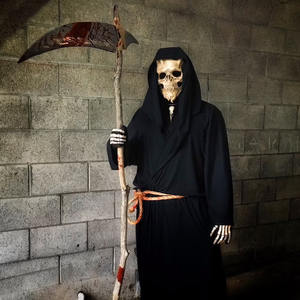 หน้ากากฮาโลวีน นักรบปีศาจ สยองขวัญ รุ่น SKN04 ทำจากยางลาเท็กซ์ แนวความตาย น่ากลัว - Product Image 2