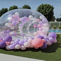 Tente Gonflable Claire Événementielle à 360 Degrés 3m 4 Mètres 5m, Boîte de Nuit Bulle Lumineuse pour Fête