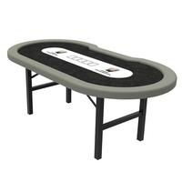 YH Casino Texas Utilisé 5cm Pieds En Acier Inoxydable Pliable de Luxe Jeu de Tableau de Tisonnier