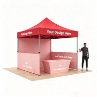 Tente personnalisée avec logo Pro-Spec, délai de livraison rapide, marketing experientiel, activation de la marque