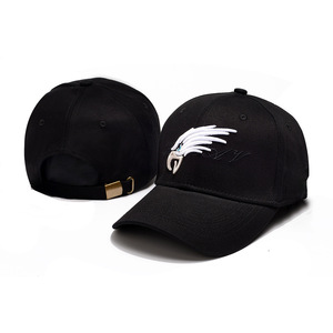 Nouvelle Casquette de Baseball Unisexe Ajustable à 6 Panneaux en PVC, Série Black Eagle, Visière Courbe, Broderie, Boucle Métallique, Pour Toutes Saisons - Product Image 1