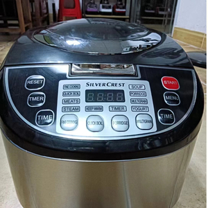 หม้อหุงข้าวไฟฟ้า Silver Crest 5 ลิตร พลาสติก สแตนเลส อัตโนมัติ มัลติฟังก์ชั่น หน้าจอดิจิตอล รูปทรงกลม สำหรับใช้ในครัวเรือน - Product Image 2