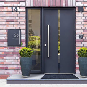 Custom Hoge Kwaliteit Externe Veiligheidsdeuren Metalen Vooringang Buitendeur Belangrijkste Draaipunt Roestvrij Stalen Deur Met Smart Lock - Product Image 4