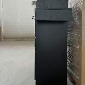 Vente chaude Noir Salon Cabinet Indépendant Multi-couche Étage Cabinet Anneau En Acier Inoxydable Conduit D'air pour Salon Moderne Hôtel - Product Image 5