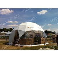 Tente imperméable de dôme géodésique de 6m Glamping pour la station de vacances