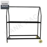 Chine Ningbo usine professionnelle métal pneu chariot chariot robuste moto voiture pneu stockage et présentoir